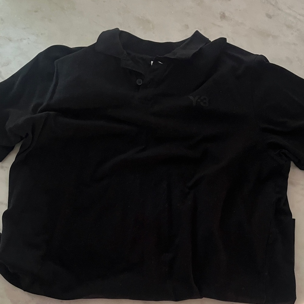 Y-3 Classic Black Polo Shirt